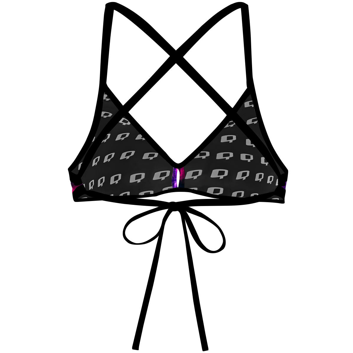 Purple Smoke -   Demi Tieback Bikini Top