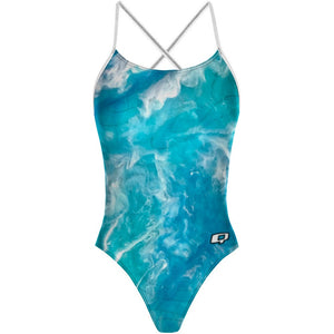 Ocean Topo - Q "X" Back Swimsuit