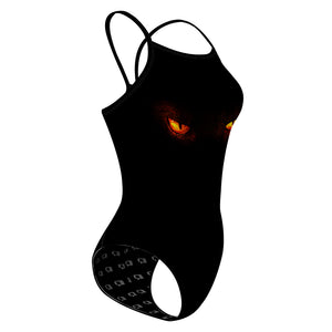 Scary Eyes - Skinny Strap Swimsuit