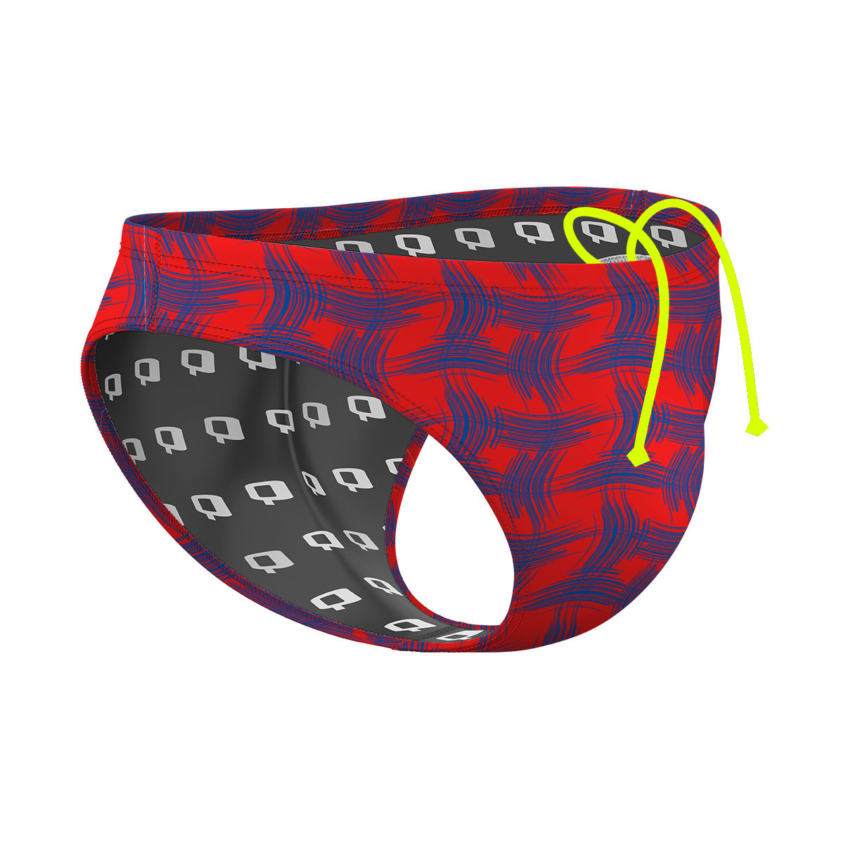 AB34b Red Directionaire - Waterpolo Brief