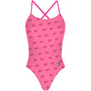 Pink Q - "X" Back Swimsuit