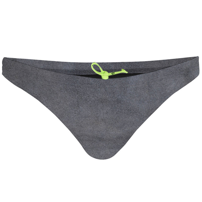 Gray Suede - Tieback Bikini Bottom