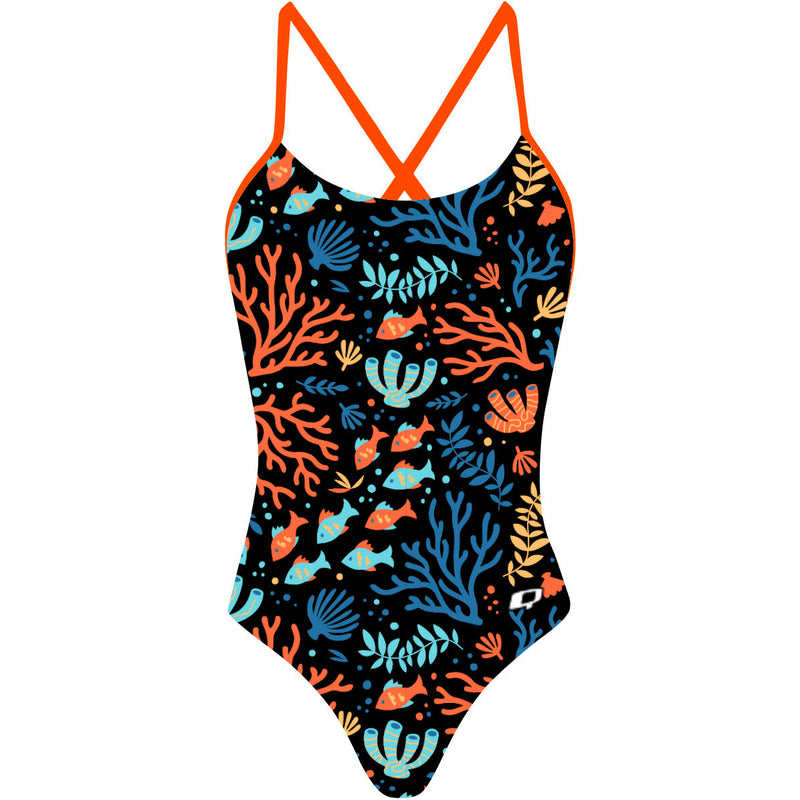 Sweet Coral - Tieback One Piece Swimsuit