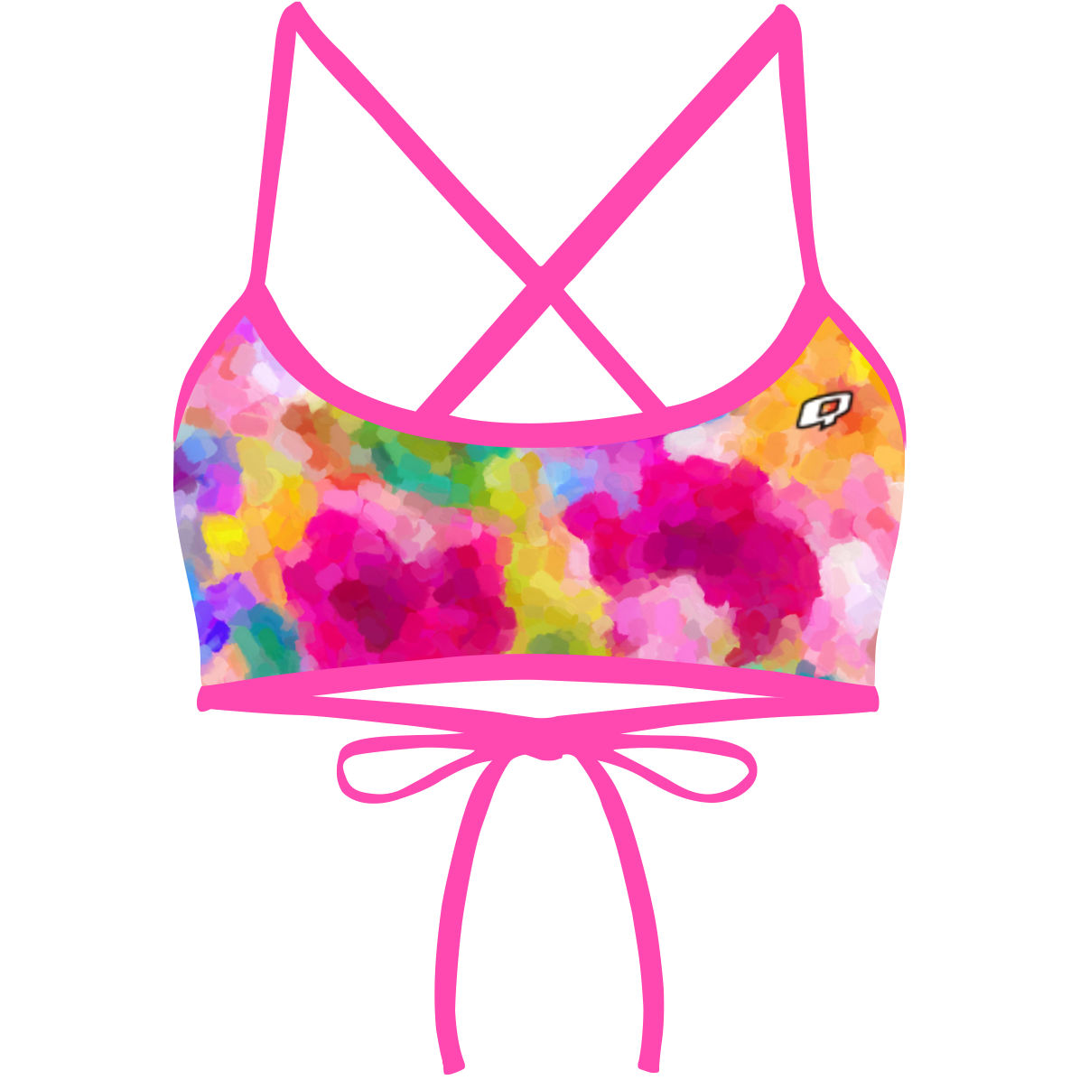 Spring Flowers -  Ciara Tieback Bikini Top