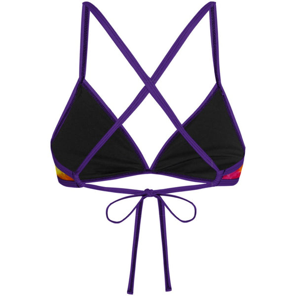Tie Dye Colors Tieback Bikini Top