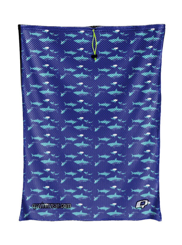 Shark Blue Mesh Bag