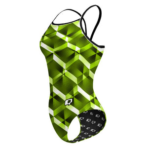Green Diamond - Sunback Tank Swimsuit