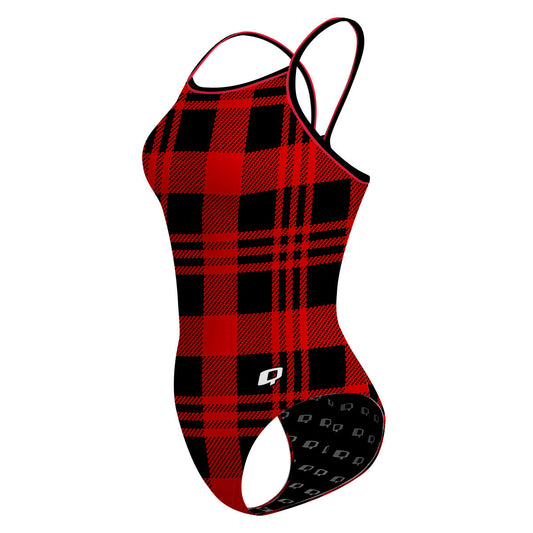 Wet flannel Skinny Strap Swimsuit