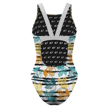 Watercolor Leafs Classic Strap Swimsuit