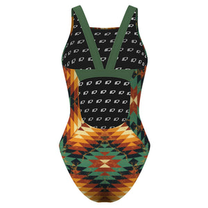 Tribal Fall Classic Strap Swimsuit