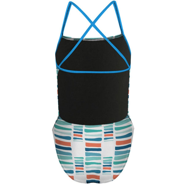 Blocks Q "X" Back Swimsuit, view 2