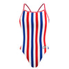 July Stripes Skinny Strap Swimsuit
