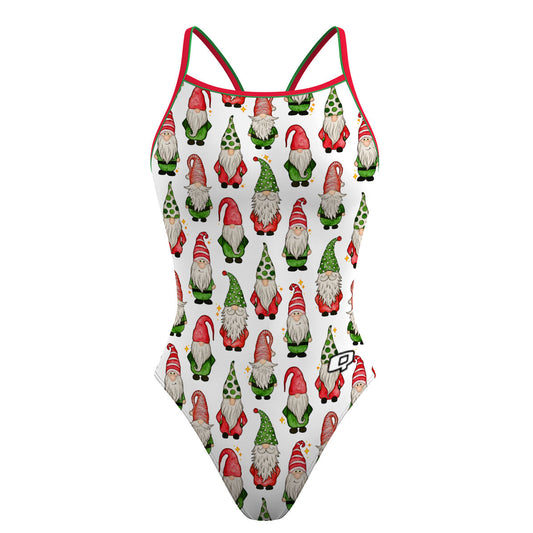 Xmas Gnomes - Skinny Strap Swimsuit