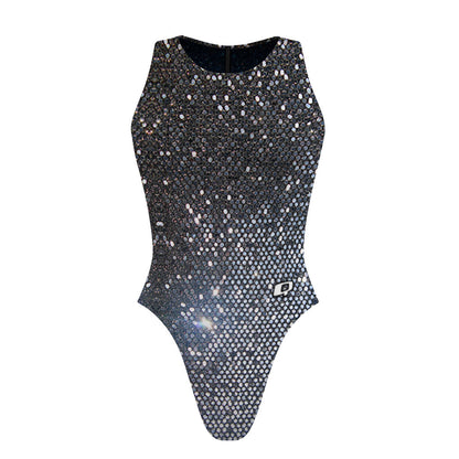 Glamorous/Glitter Bomb - Women Waterpolo Reversible Swimsuit Cheeky Cut