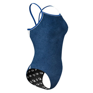 Blue Suede - Sunback Tank Swimsuit
