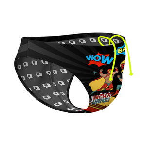 Mexican Wrestlers Fight - Waterpolo Brief Swimsuit