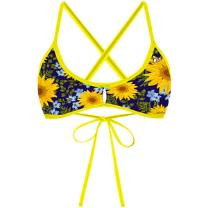 Blue Sunflower -   Demi Tieback Bikini Top