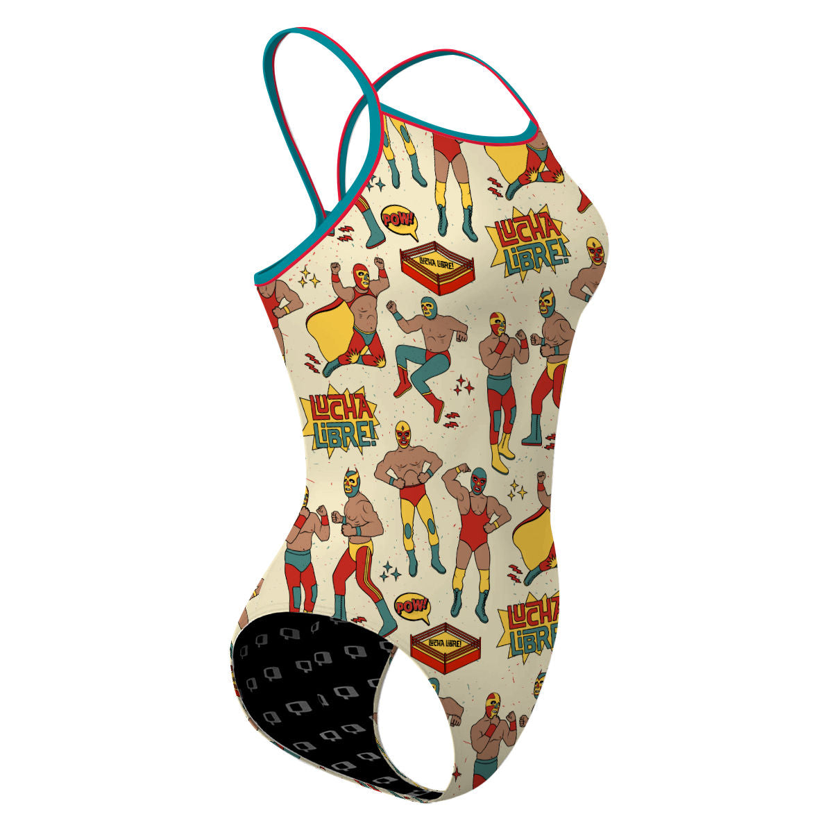 Lucha Libre - Skinny Strap Swimsuit