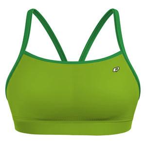Green Classic Sports Bikini Top