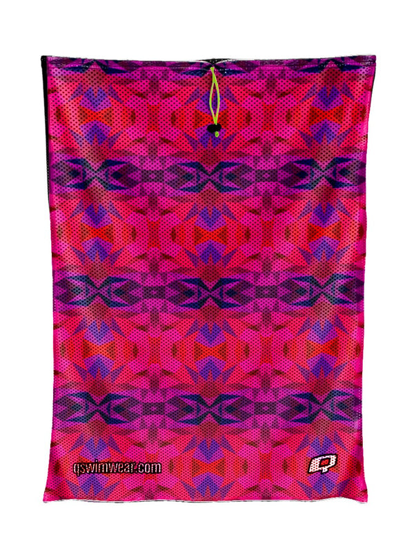 Kaleido Red Mesh Bag