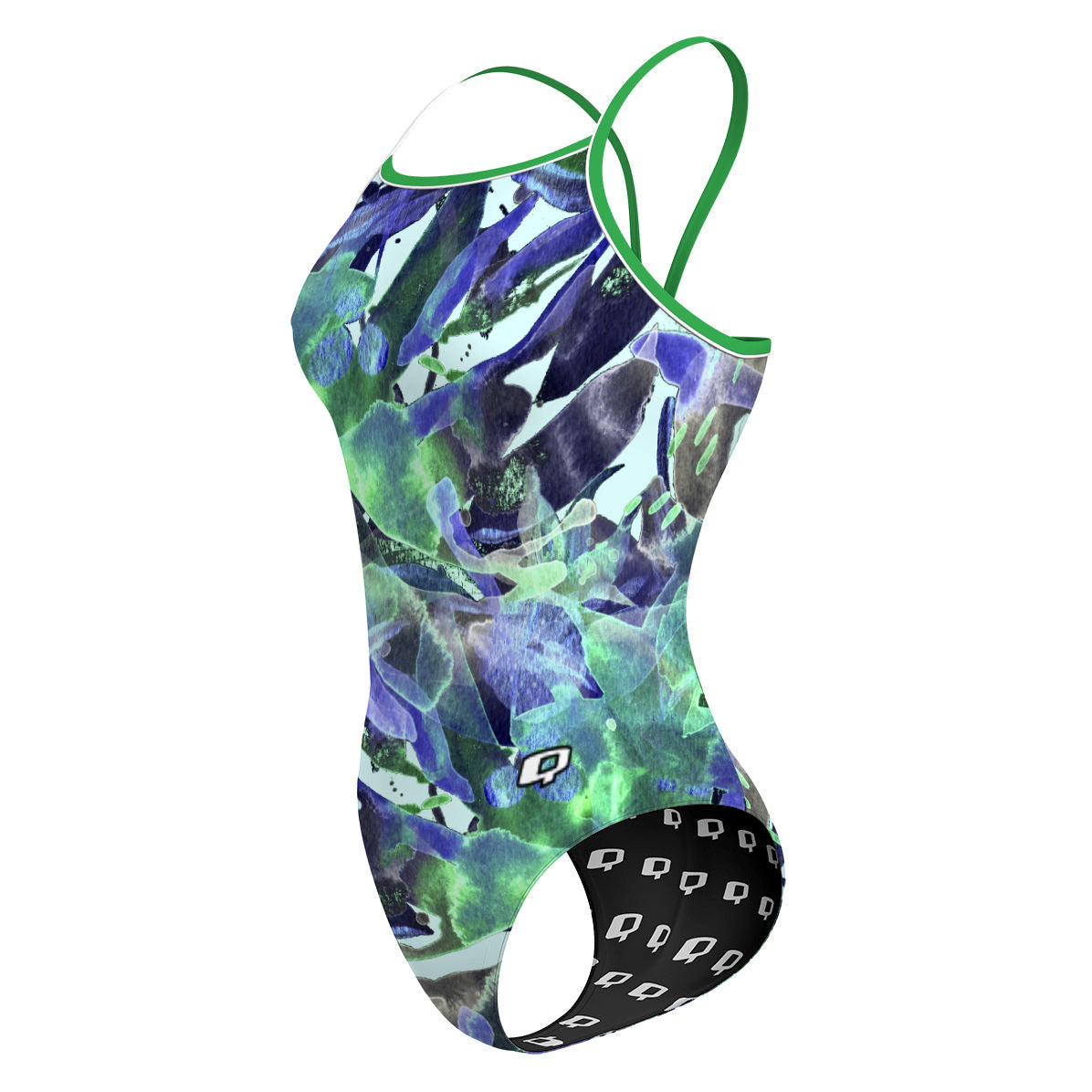 Water Abstract - Sunback Tank Swimsuit