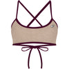 Beige Suede -  Ciara Tieback Bikini Top
