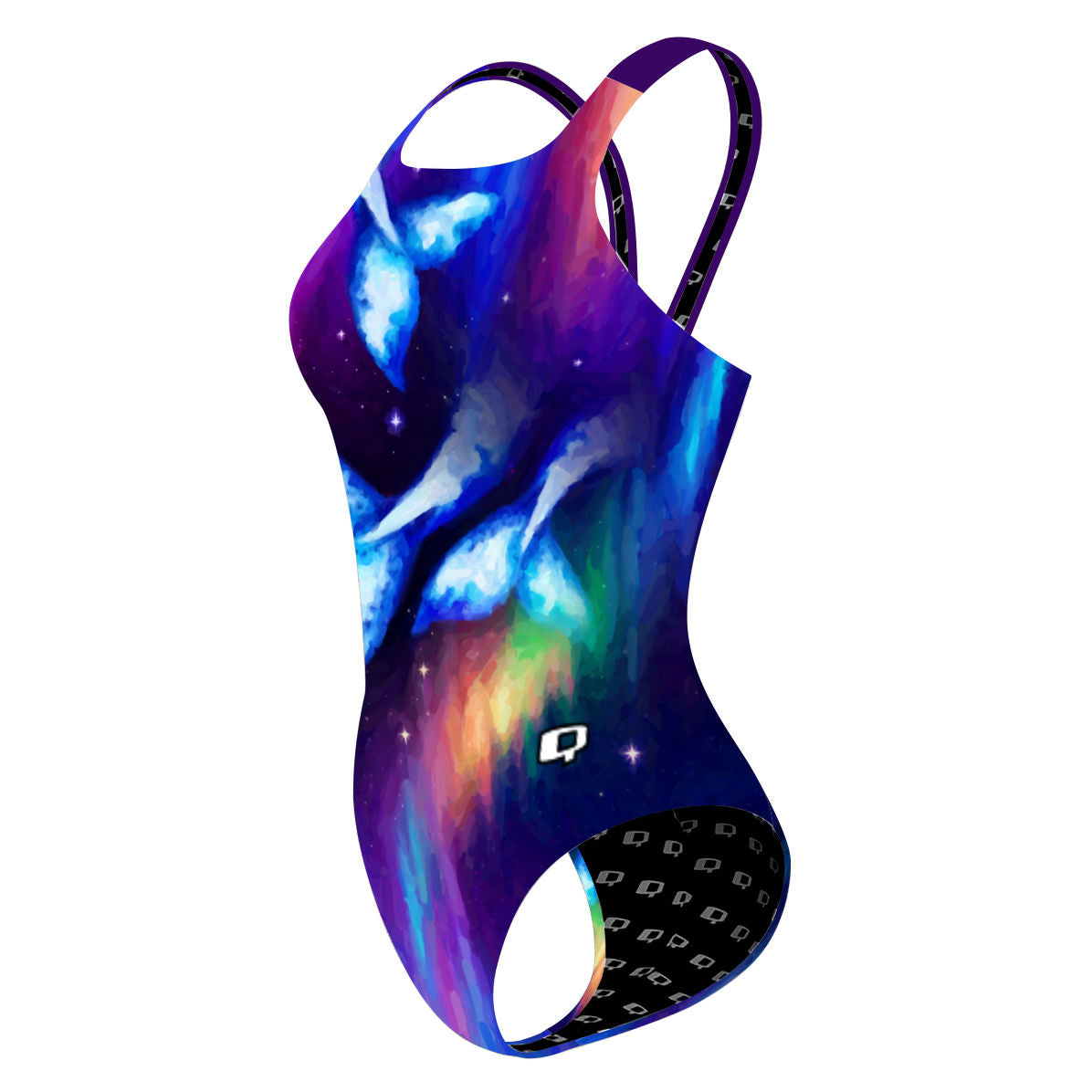Whale Tail Borealis - Classic Strap Swimsuit