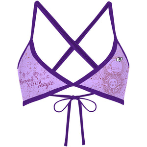 Purple Magic- Tieback Bikini Top