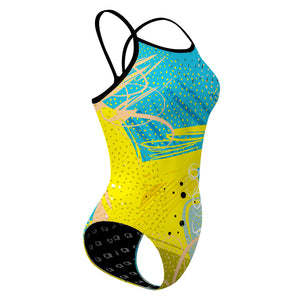 Deep Spring Skinny Strap Swimsuit