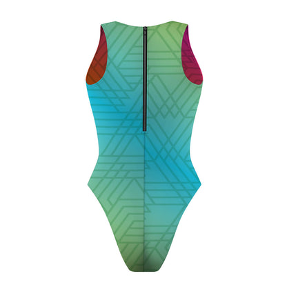 Solar Flare/Solar - Women Waterpolo Reversible Swimsuit Cheeky Cut