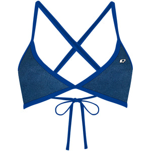 Blue Suede - Tieback Bikini Top
