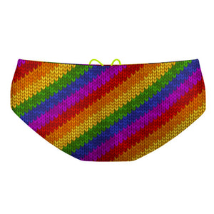 Crochet Rainbow Classic Brief Swimsuit