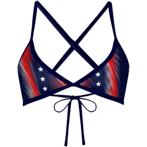 Honor Flag Tieback Bikini Top