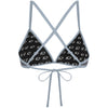 Gray Suede - Tieback Bikini Top