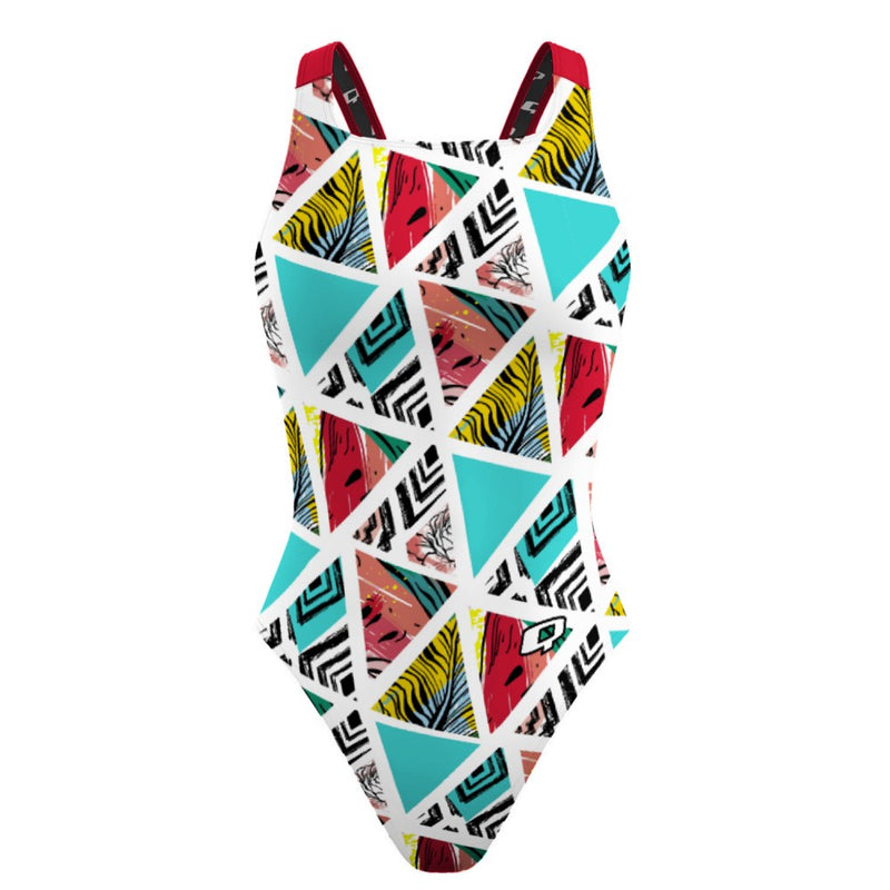Watermelon Prism Classic Strap Swimsuit