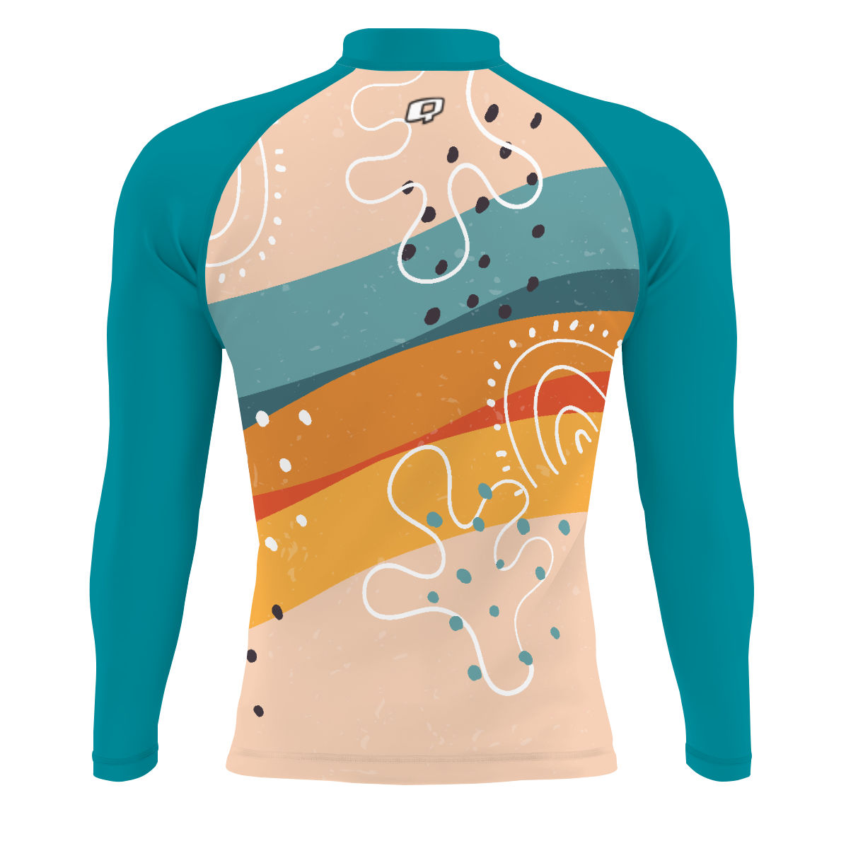 Sunset Strips V1 - Men's Surf UPF50+ Long Sleeve Rash Guard