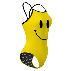 Smiley Skinny Strap Swimsuit