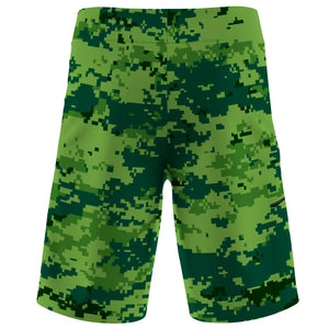 Green Camouflage Men Board Shorts