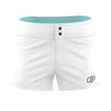 White Solid Color - Women Board Shorts