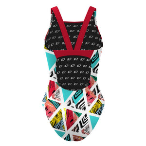 Watermelon Prism Classic Strap Swimsuit