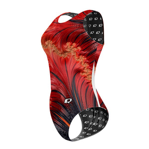 Fiery Fractals - Women Waterpolo Swimsuit Classic Cut