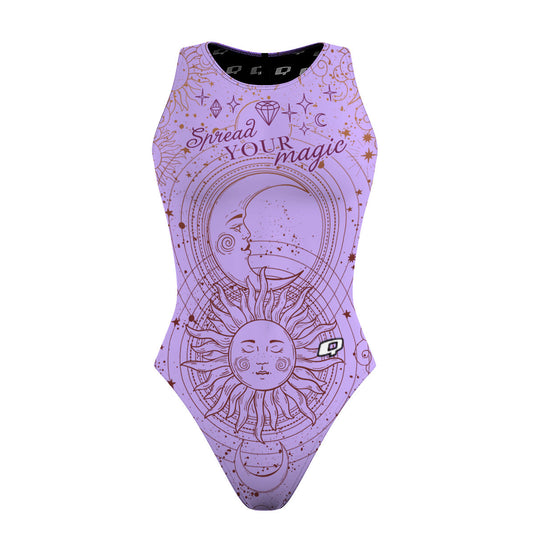 Purple Magic - Women's Waterpolo Swimsuit Classic Cut