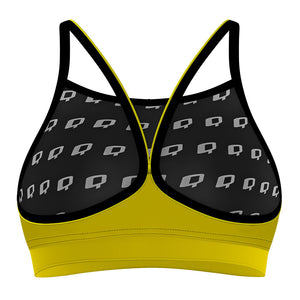 Yellow Classic Sports Bikini Top