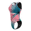 Pink Palm - Women Waterpolo Swimsuit Cheeky Cut
