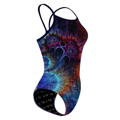 Psychedelic Tye Dye - Skinny Strap Swimsuit