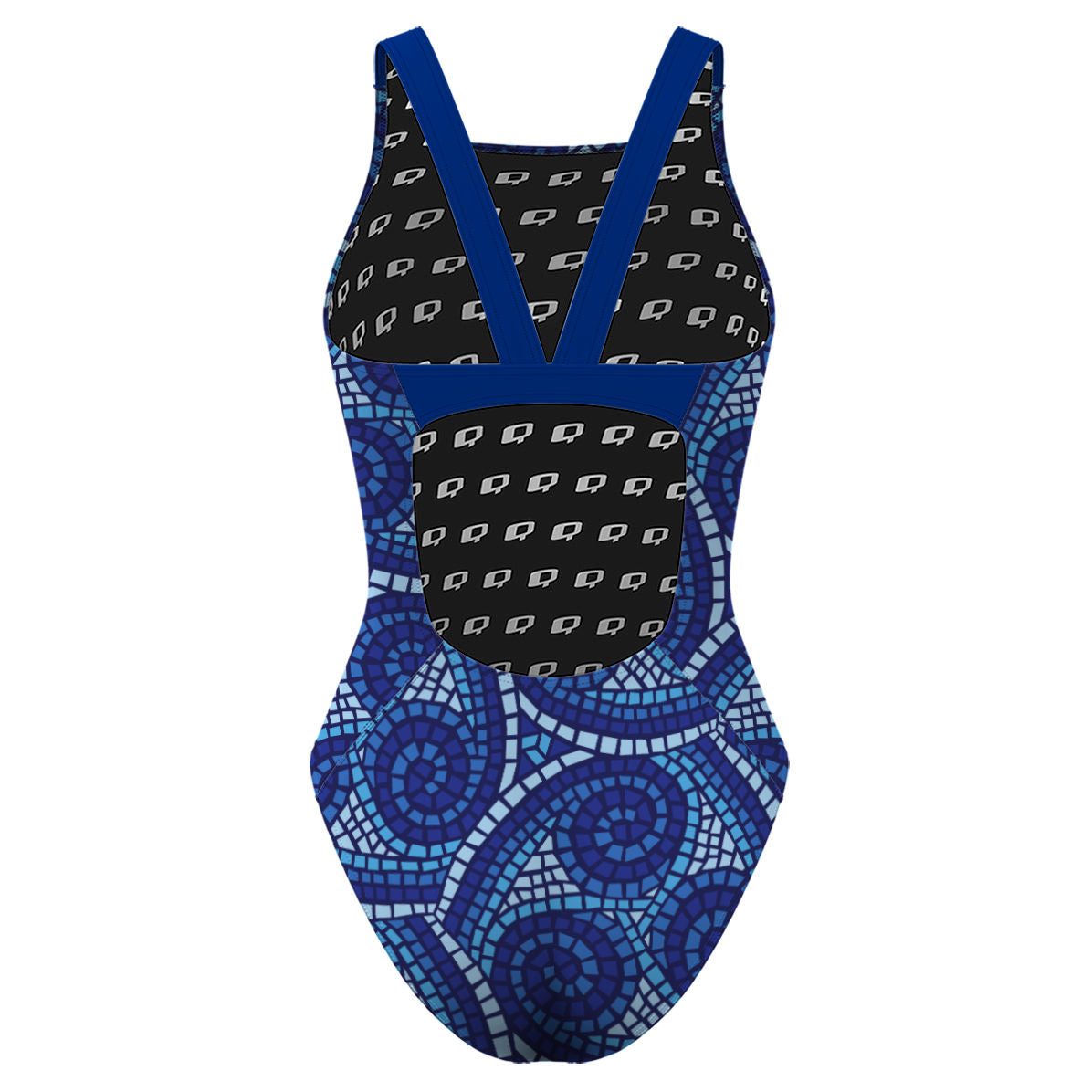 Blue Mosaic - Classic Strap Swimsuit