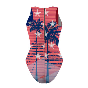 USA Women Waterpolo Reversible Swimsuit Classic Cut