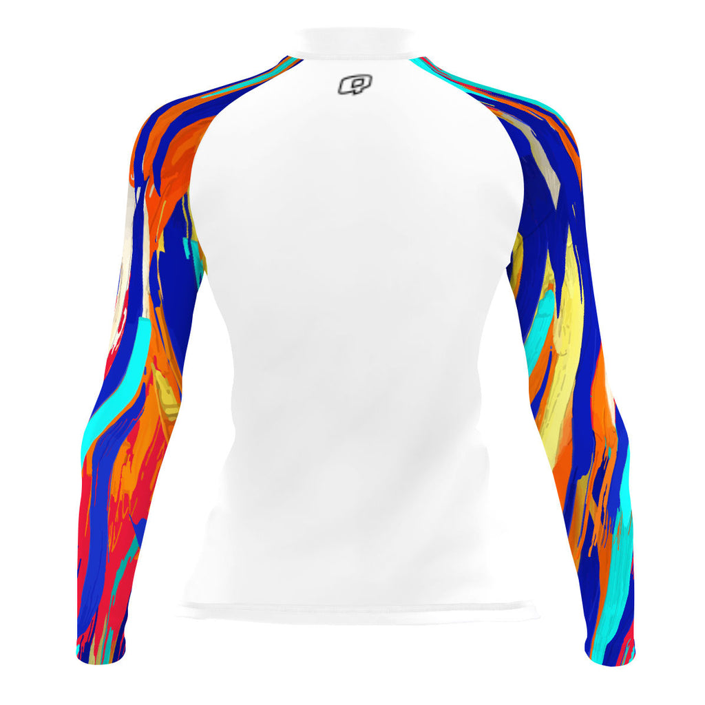 White Cozumel - Women's Surf UPF50+ Long Sleeve Rash Guard