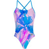 Pastel Flowers - "X" Back Swimsuit