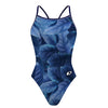 Blue Winter Leaves - Skinny Strap Swimsuit